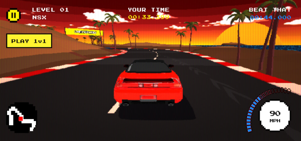 Pixel-Rennen